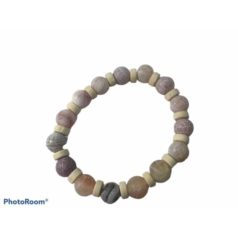 Set of Three Stone Bracelets